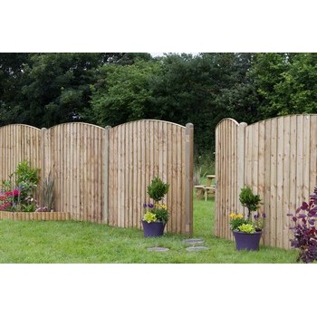 Bowtop Vertical Board Fence Panel