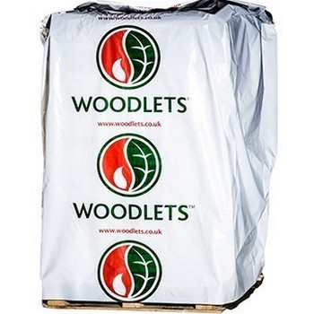Woodlets Premium Heating Pellets - Pallet of 96 x 10kg Bags Collect only