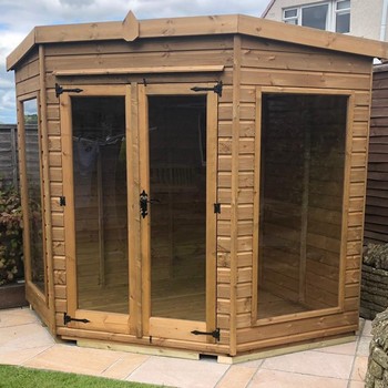 TGB Corner Summerhouse with Full Length Windows 