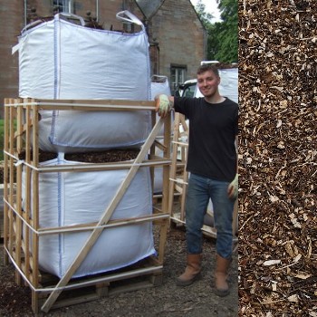 Double Giant Builder's Bag Mulched Woodchip