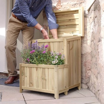 Parcel Store with Planter