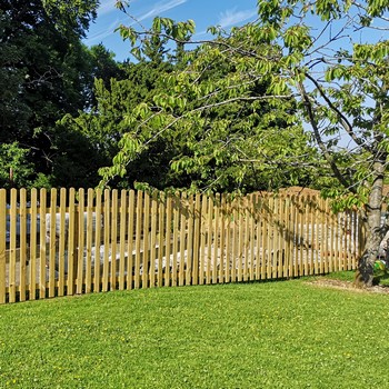Round Top Picket Pale Fence