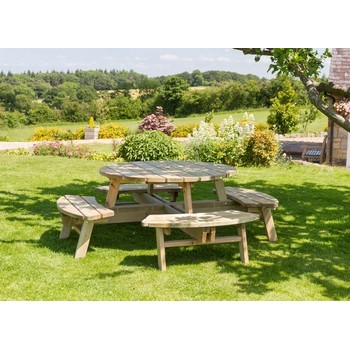 Rose Round Picnic Table