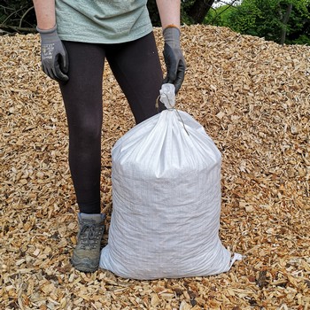 Small Bag of Freshly Cut Woodchip