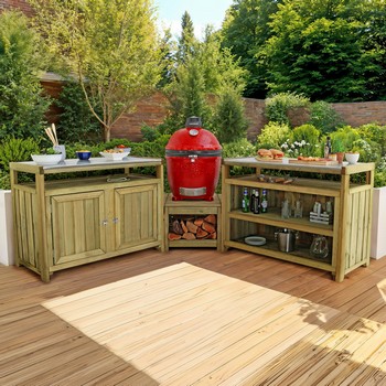 Terraza Outdoor Kitchen Corner Set