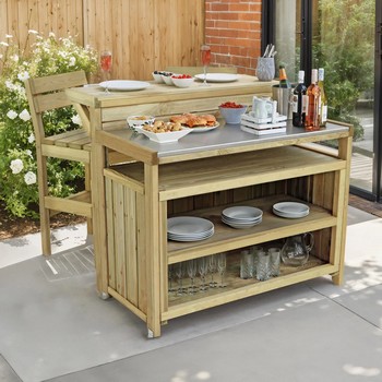 Terraza Outdoor Kitchen Island Set