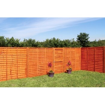 Waney Lap Fence Panel - Preservative Dipped
