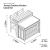 Terraza Outdoor Kitchen Island Set - Size Diagram