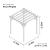 Ascot Pergola - Size Diagram