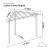 Ludlow Corner Pergola - Size Diagram