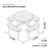 Rose Round Picnic Table - Size Diagram
