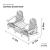 Lily Relax Double Seat - Size Diagram