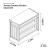 Terraza Outdoor Kicthen Open Unit - Size Diagram
