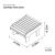 Lily Relax Footstool - Size Diagram