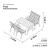 Freya 4 Seater Dining Set - Size Diagram