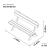 Harriet Bench - Size Diagram