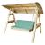 Miami 2-Seater Green Seat Pad