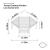 Terraza Outdoor Kitchen Low Corner Unit - Size Diagram