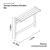 Terraza Outdoor Kitchen Bar - Size Diagram