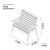 Freya 2 Seater Bench - Size Diagram