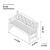 Emily 5ft Bench - Size Diagram 