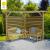 Ludlow Corner Pergola with Back Panels