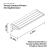Terraza Outdoor Kitchen High Chair - Size Diagram