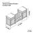 Terraza Outdoor Kitchen Compact Set - Size Diagram